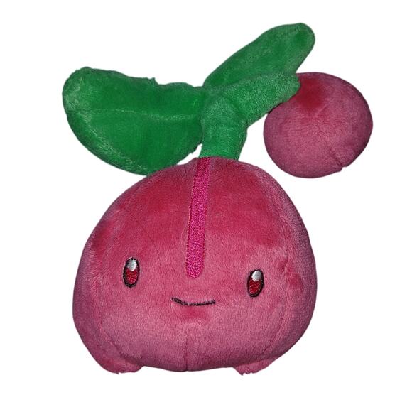 Cherubi Plush Cute Cherry Plushie Soft Stuffed Fruit Pokemon Jakks Pacific - Picture 1 of 2